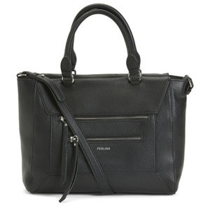 PERLINA Drew Leather Satchel